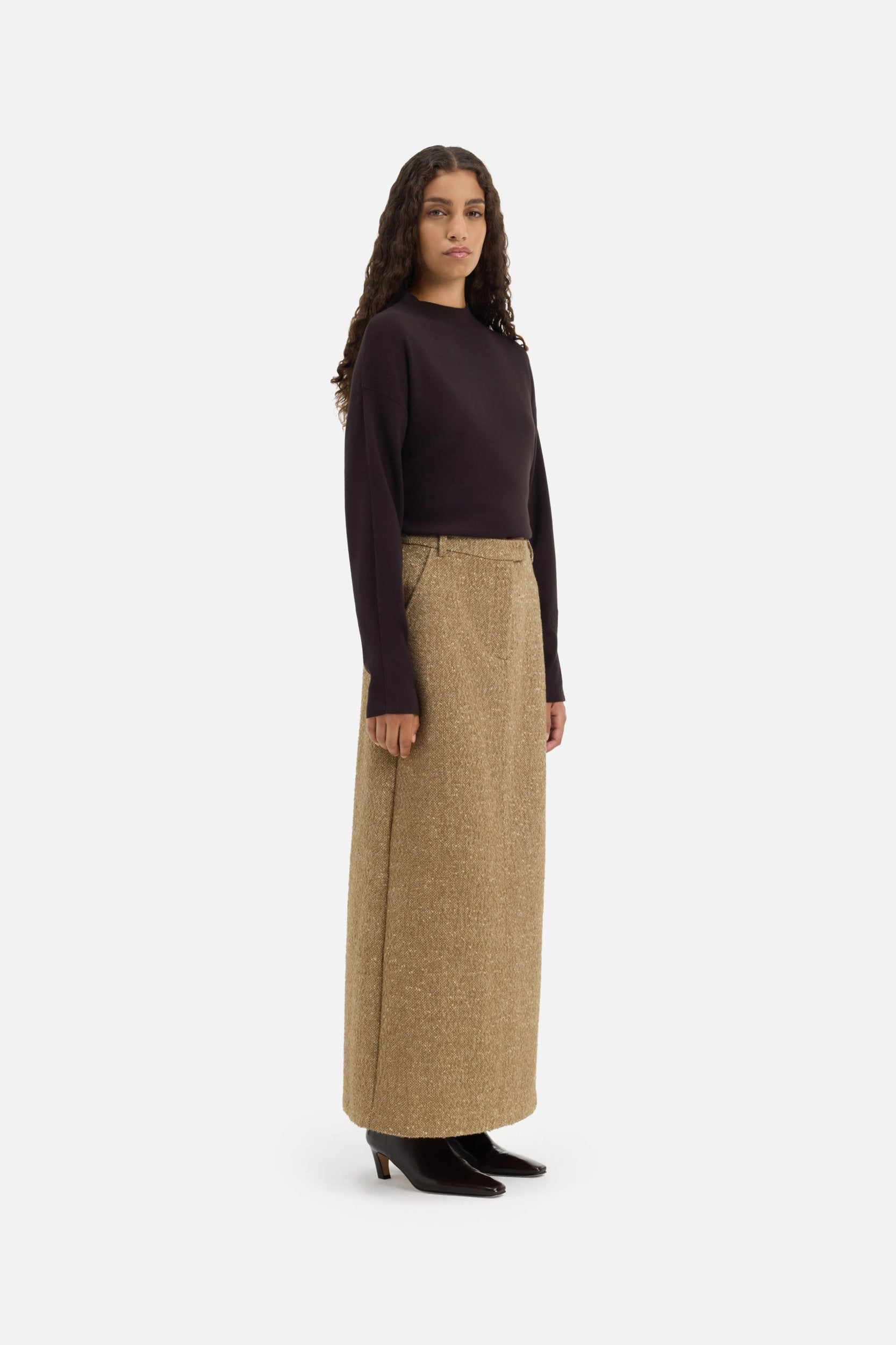 Tweed Skirt | White Pepper
