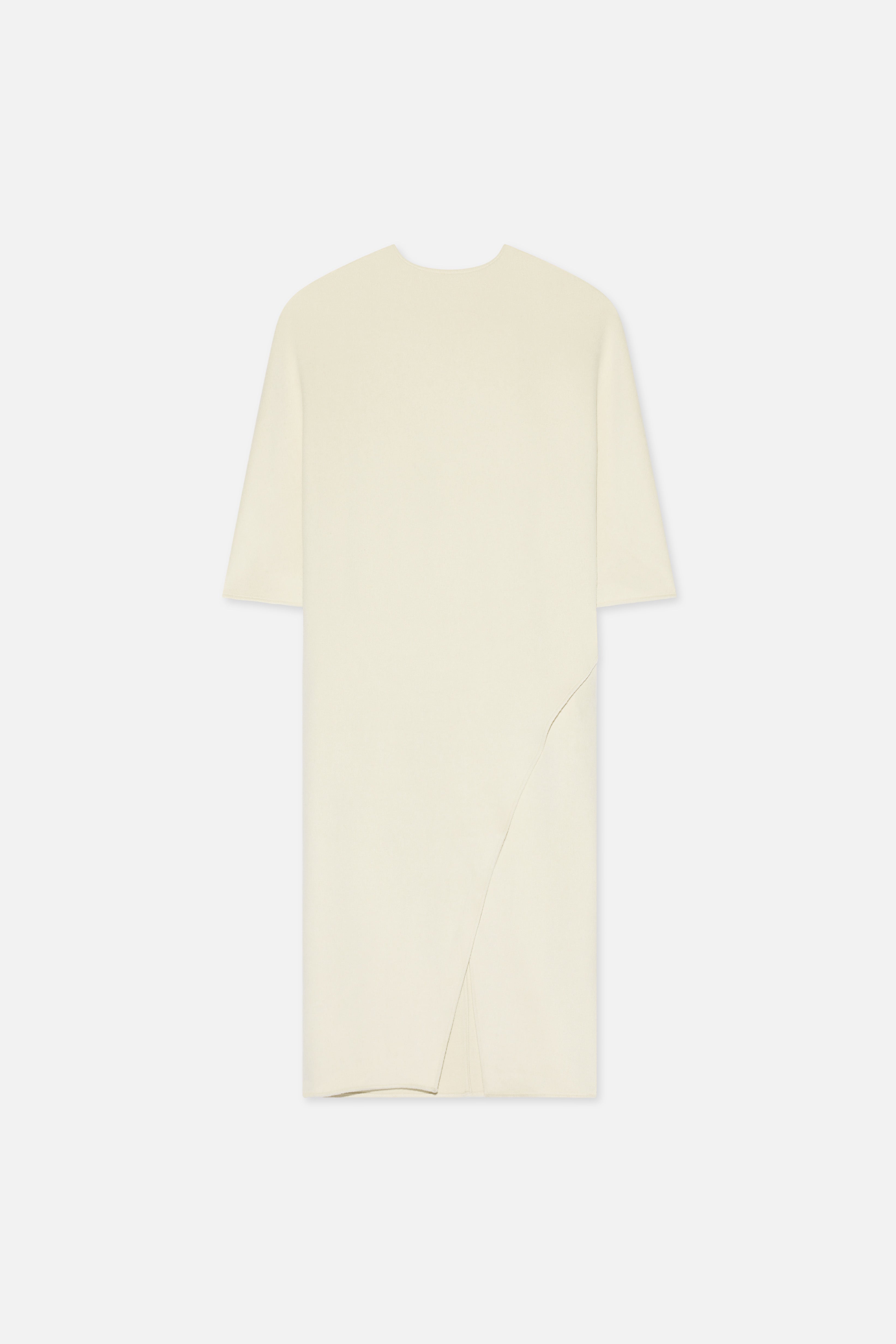Wool Blend Dress | Cloud White Wool Blend Dress | Cloud White