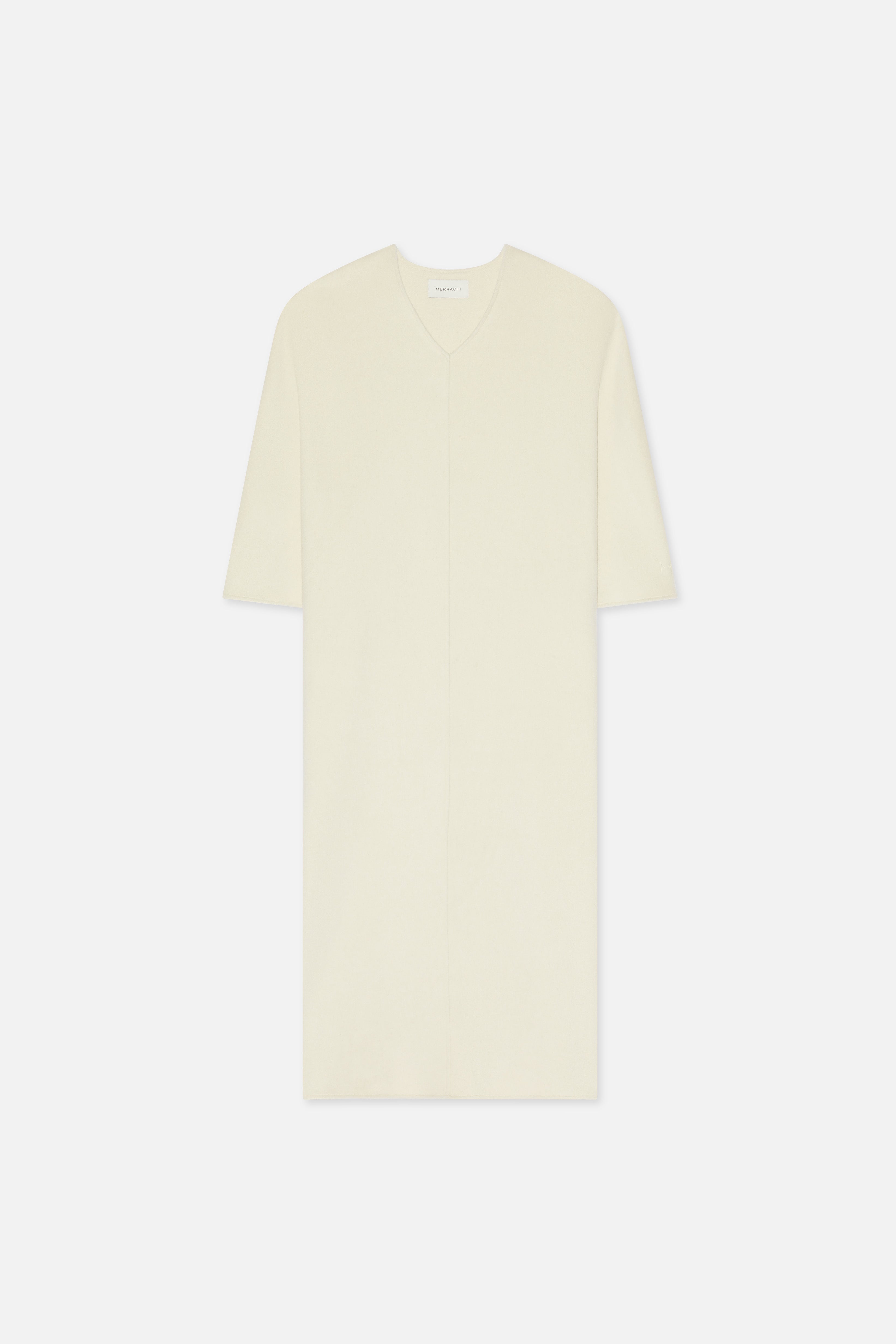Wool Blend Dress | Cloud White Wool Blend Dress | Cloud White