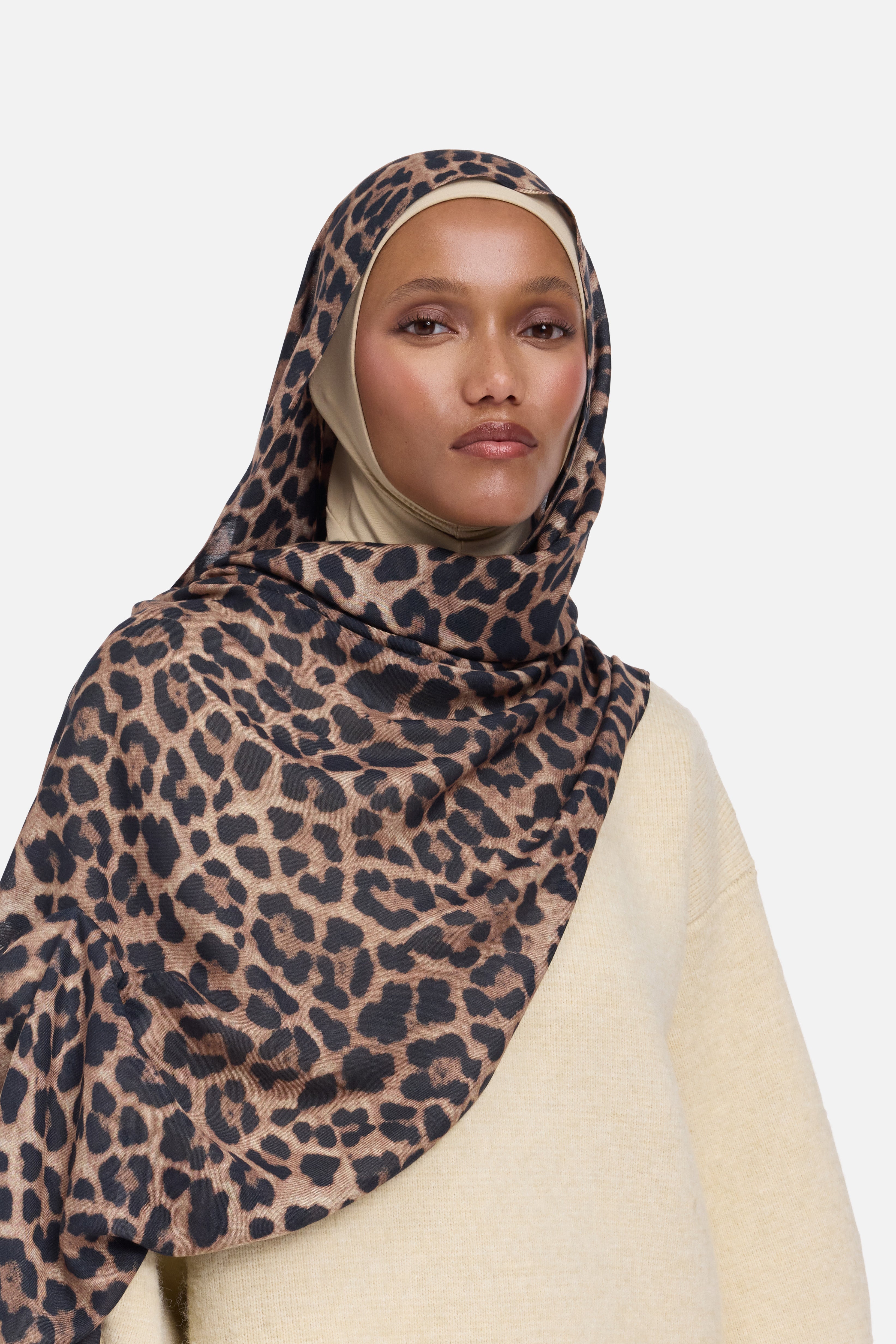 Weightless Woven Scarf | Leopard | MERRACHI