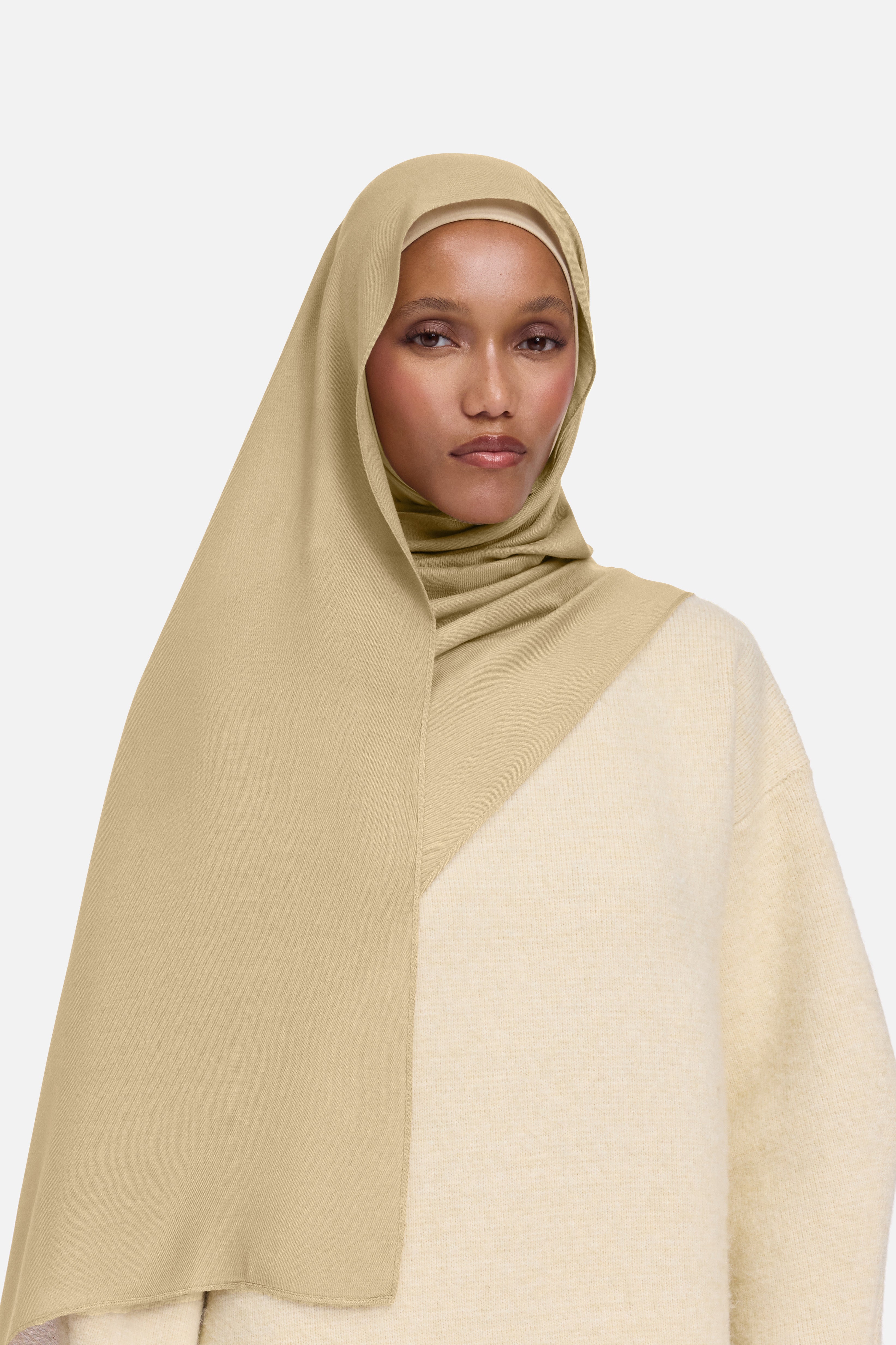 Weightless Woven Scarf | Moss Beige