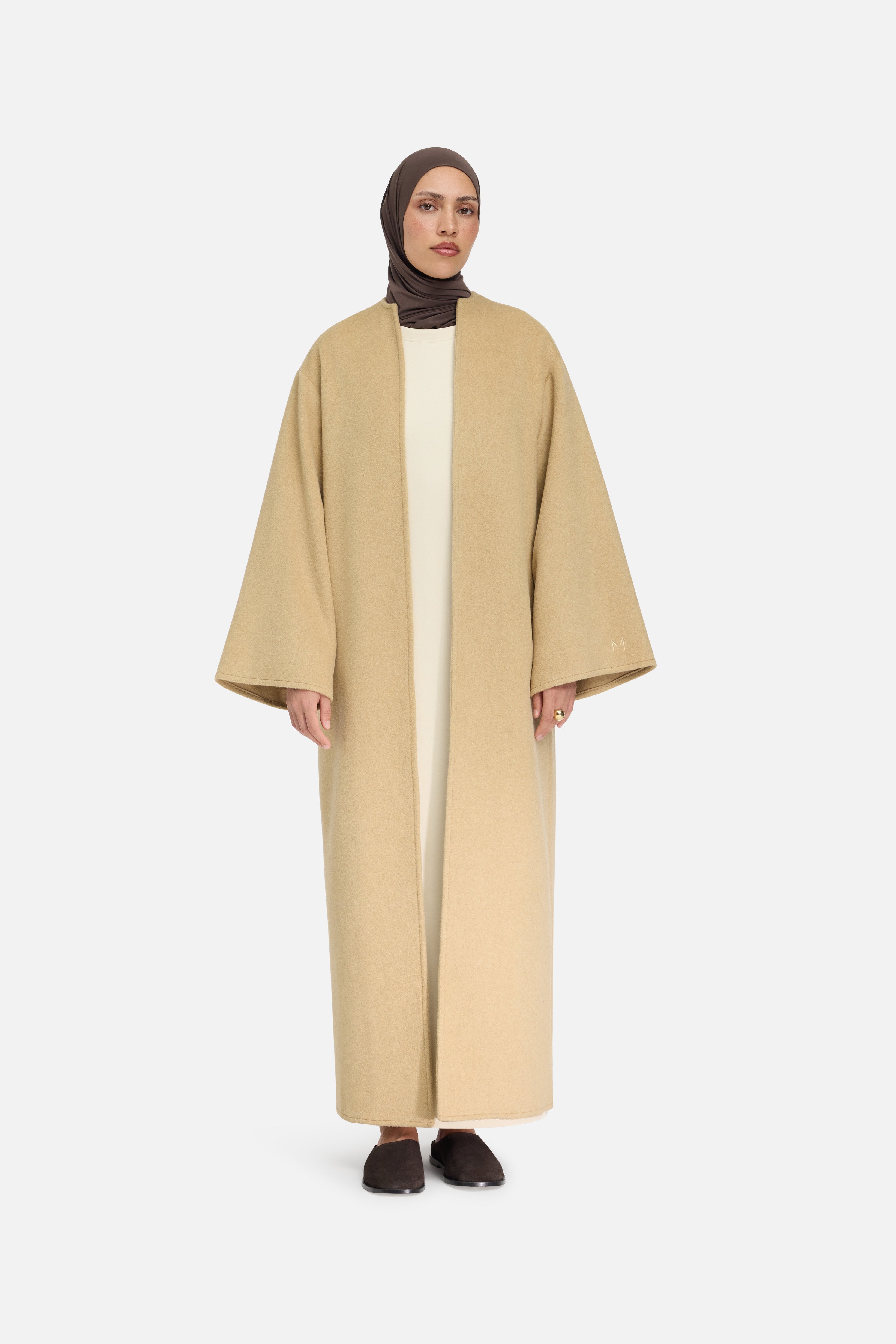 Wool Blend Abaya | Desert Clay
