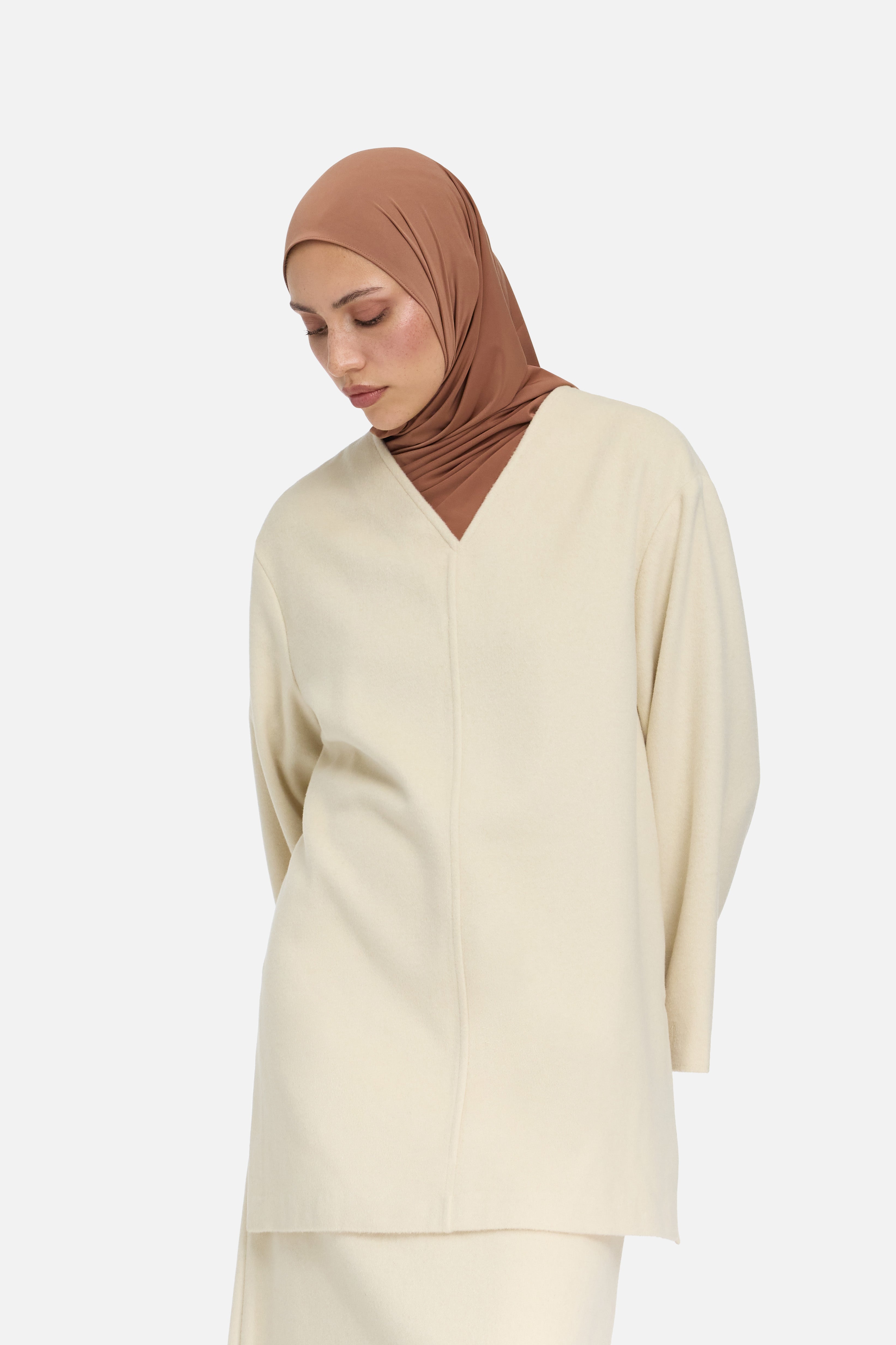 Wool Blend Sweater | Cloud White