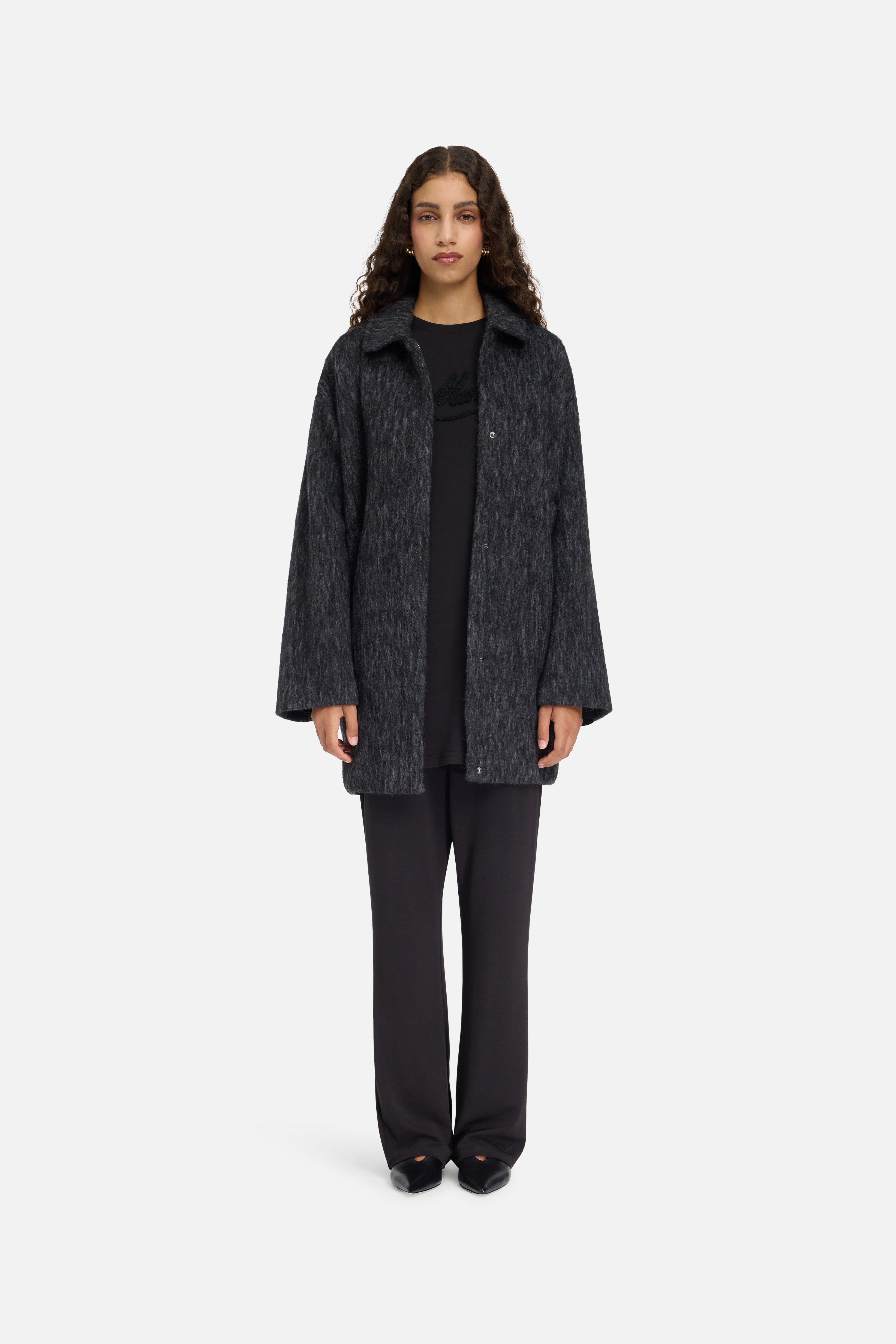 Wool Bomber | Black