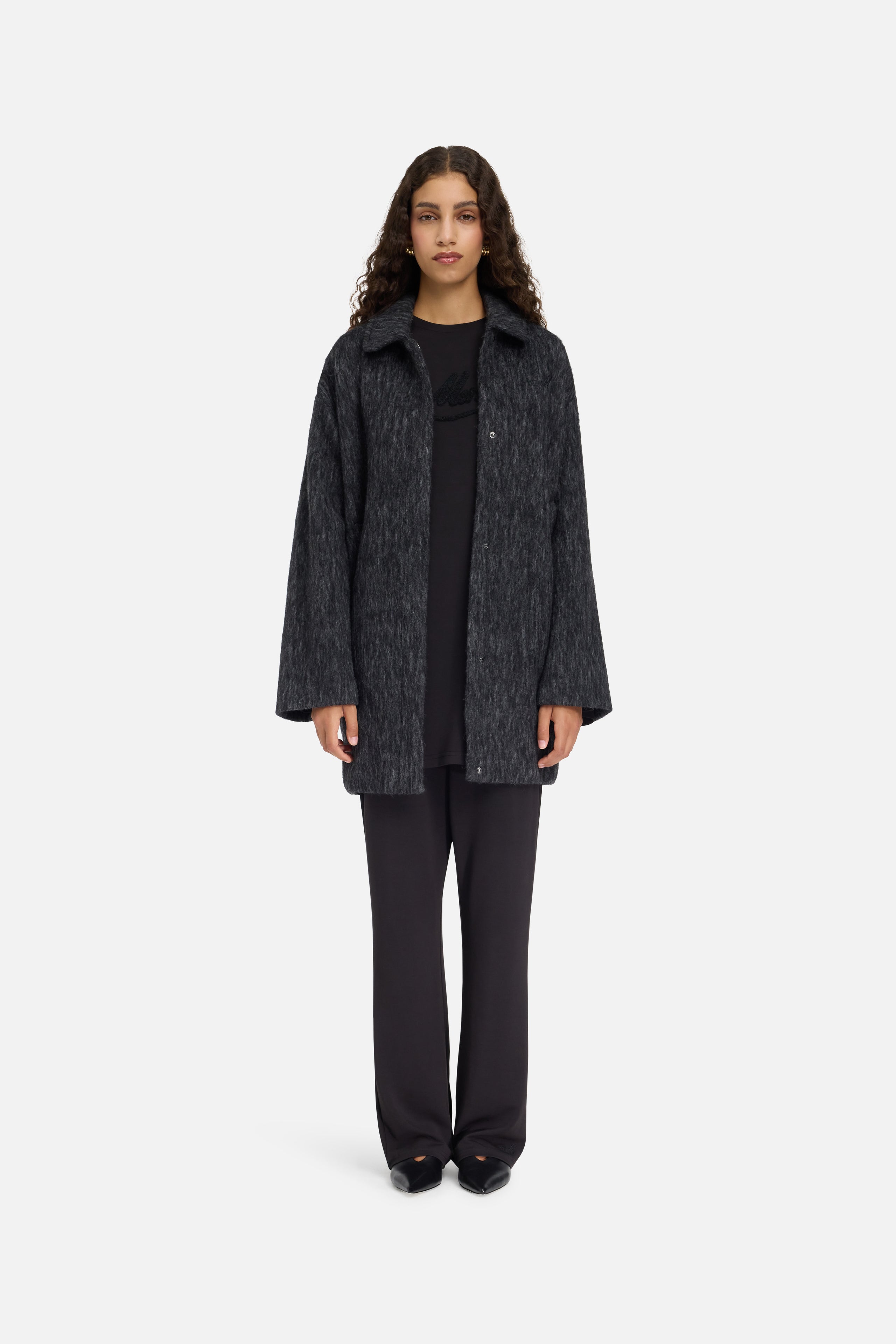 Wool Bomber | Black