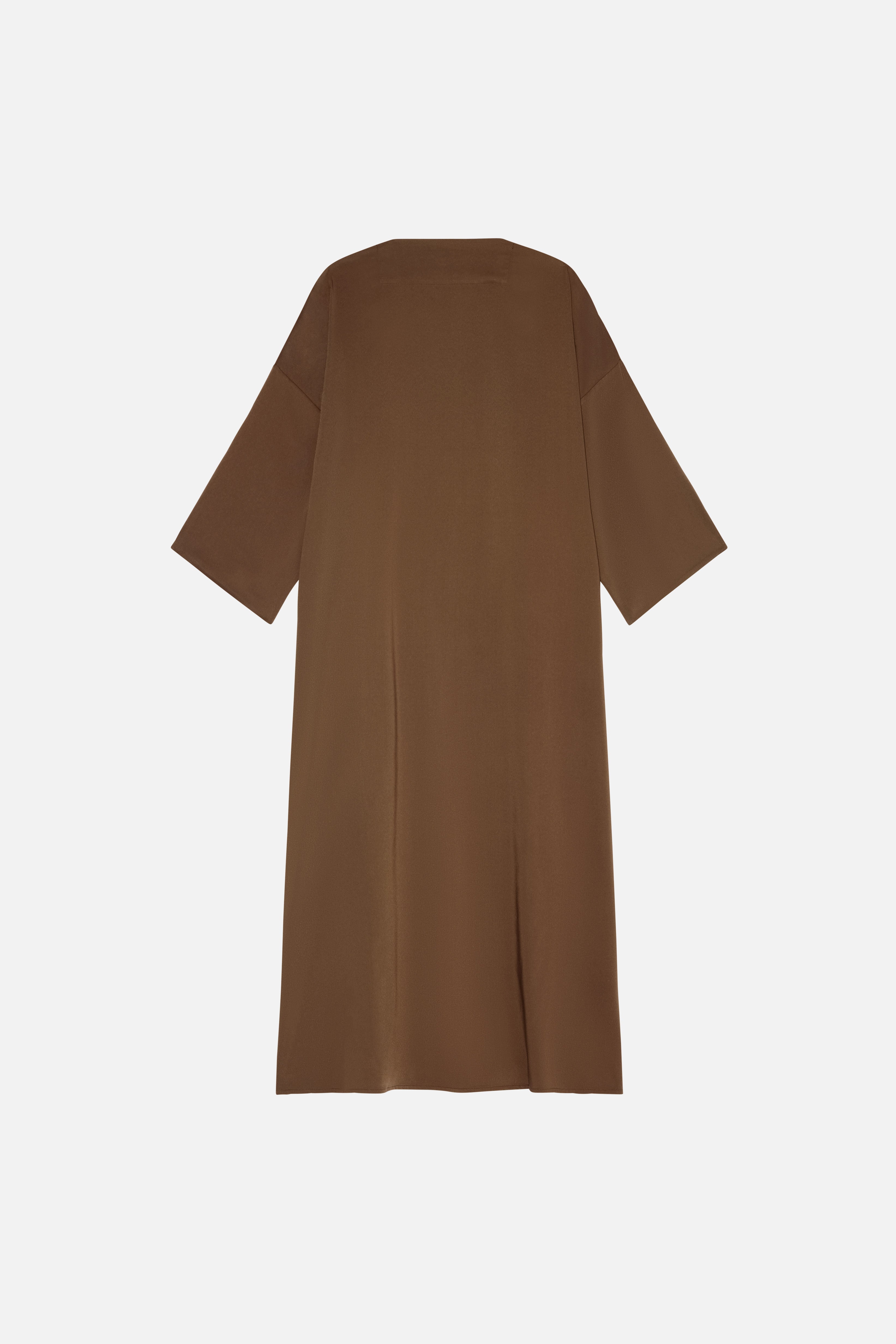 Woven Abaya Regular | Dark Terra