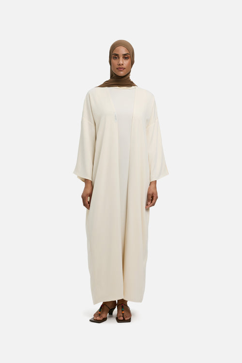 Woven Abaya Regular | Off White
