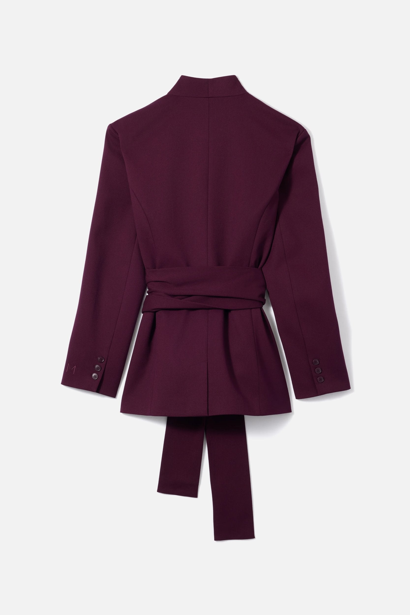 Wrap Belt Blazer | Blackcurrant