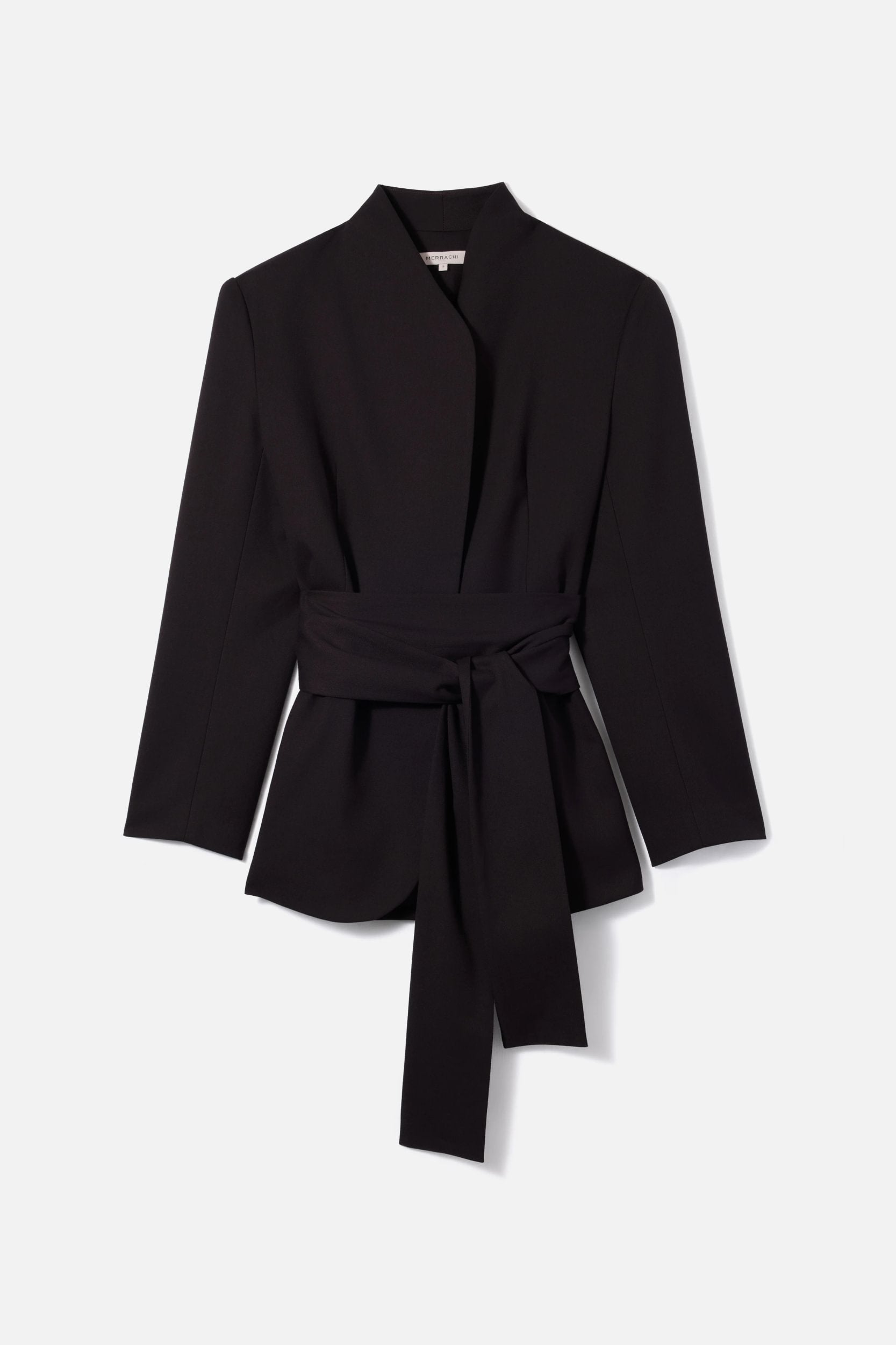 Wrap Belt Blazer | Dark Truffle