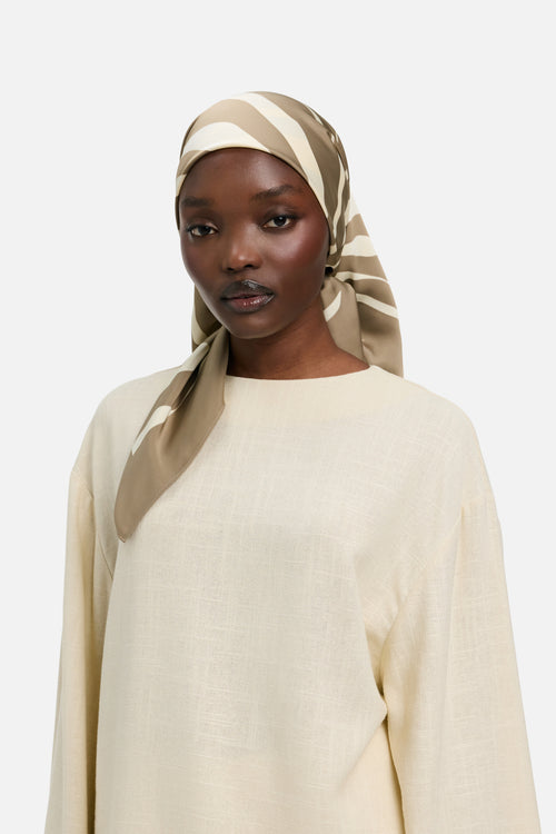 Zebra Bandana | Khaki Zebra