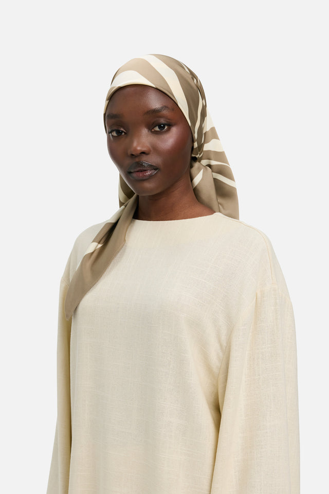 Zebra Bandana | Khaki Zebra