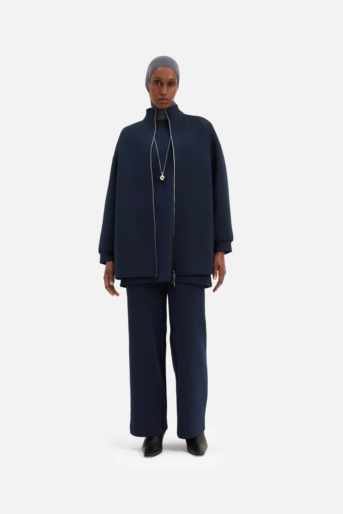 Zipped Jersey Jacket | Galaxy
