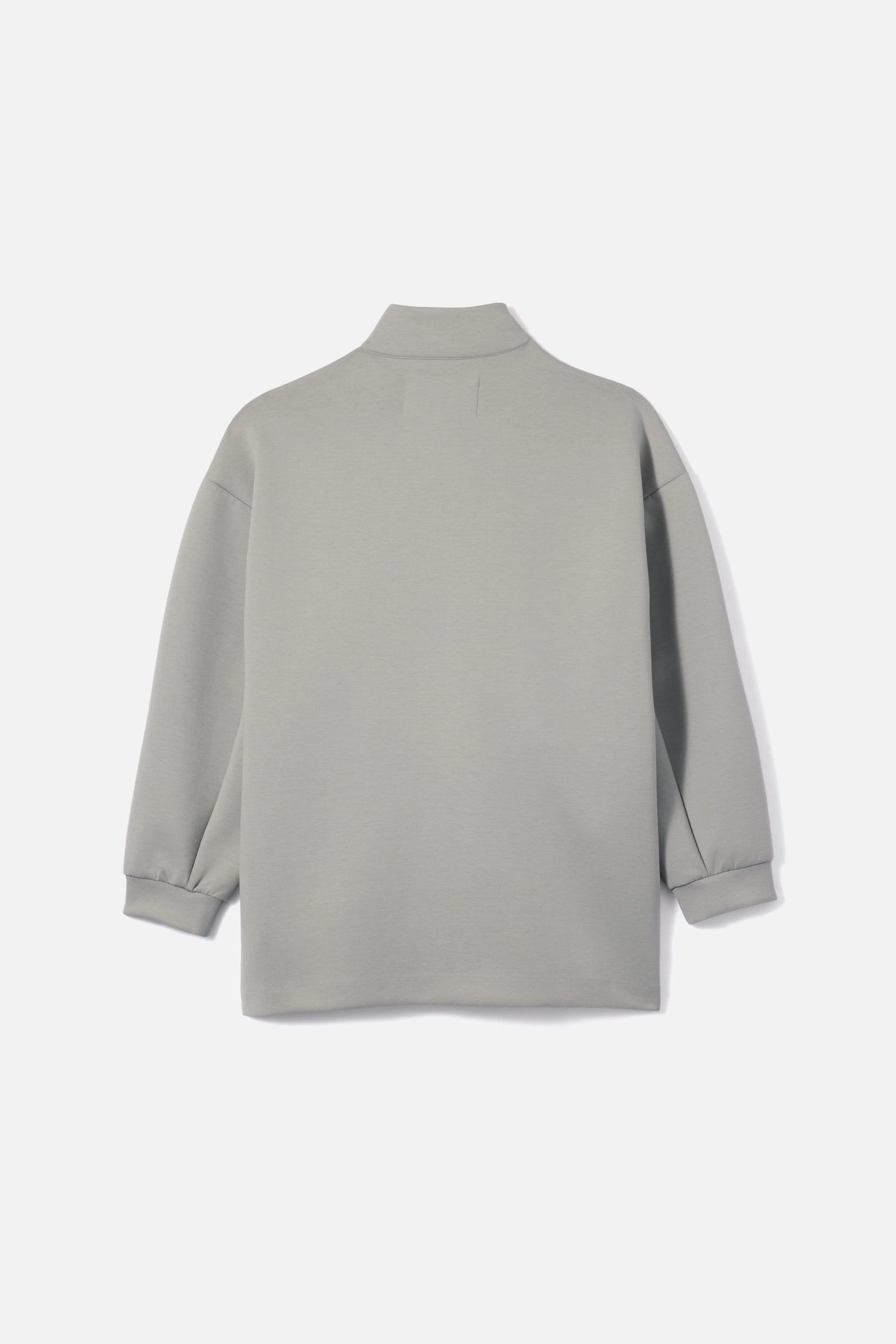 Zipped Jersey Jacket | Pale Grey