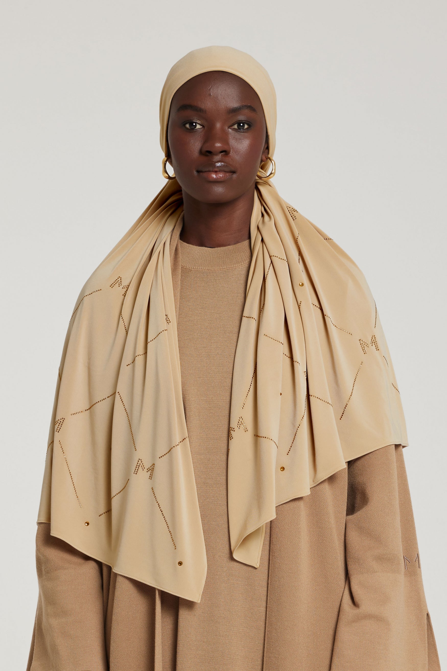 The Pearl Monogram - Premium Jersey | Almond