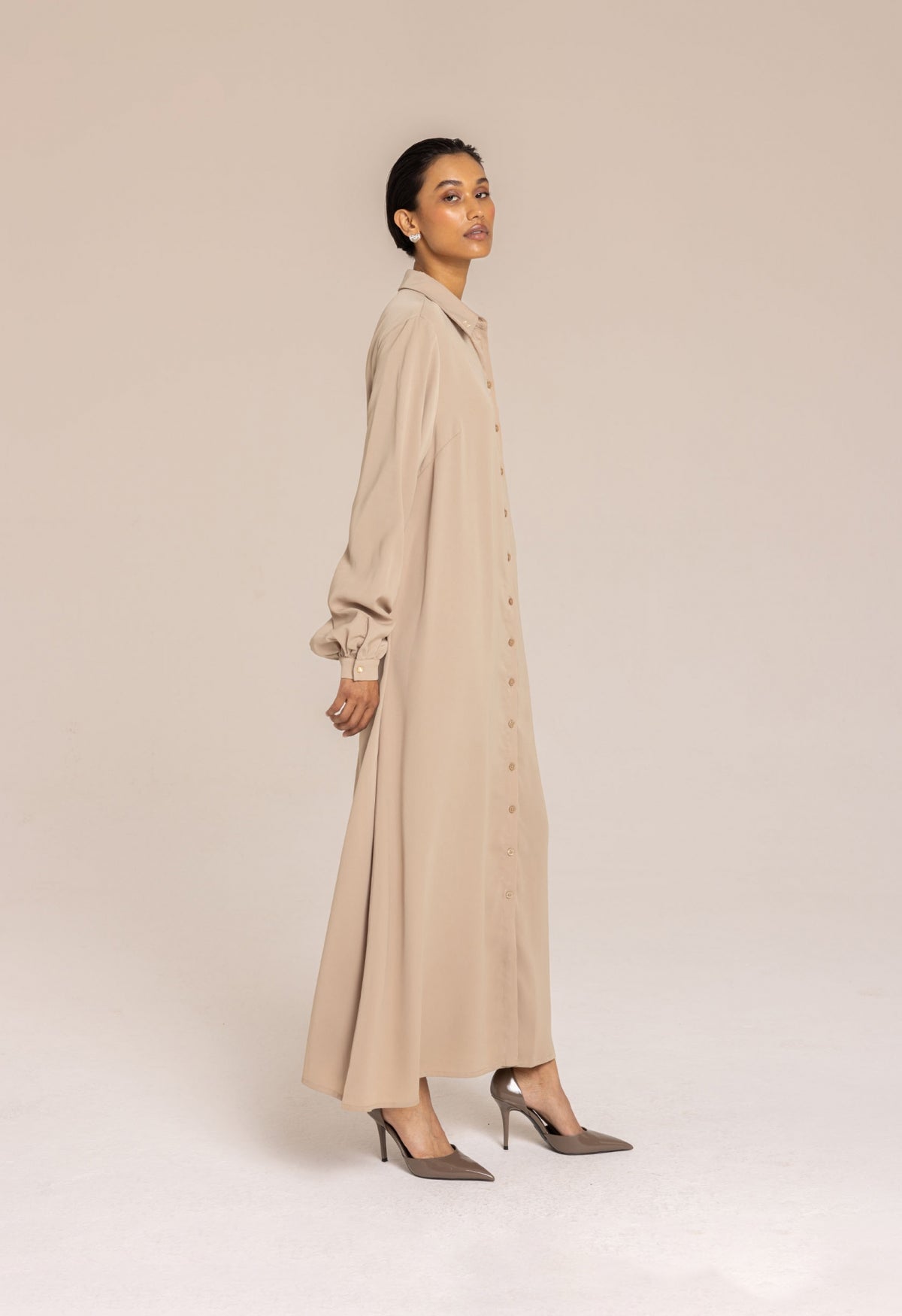Belted Dress | Khaki