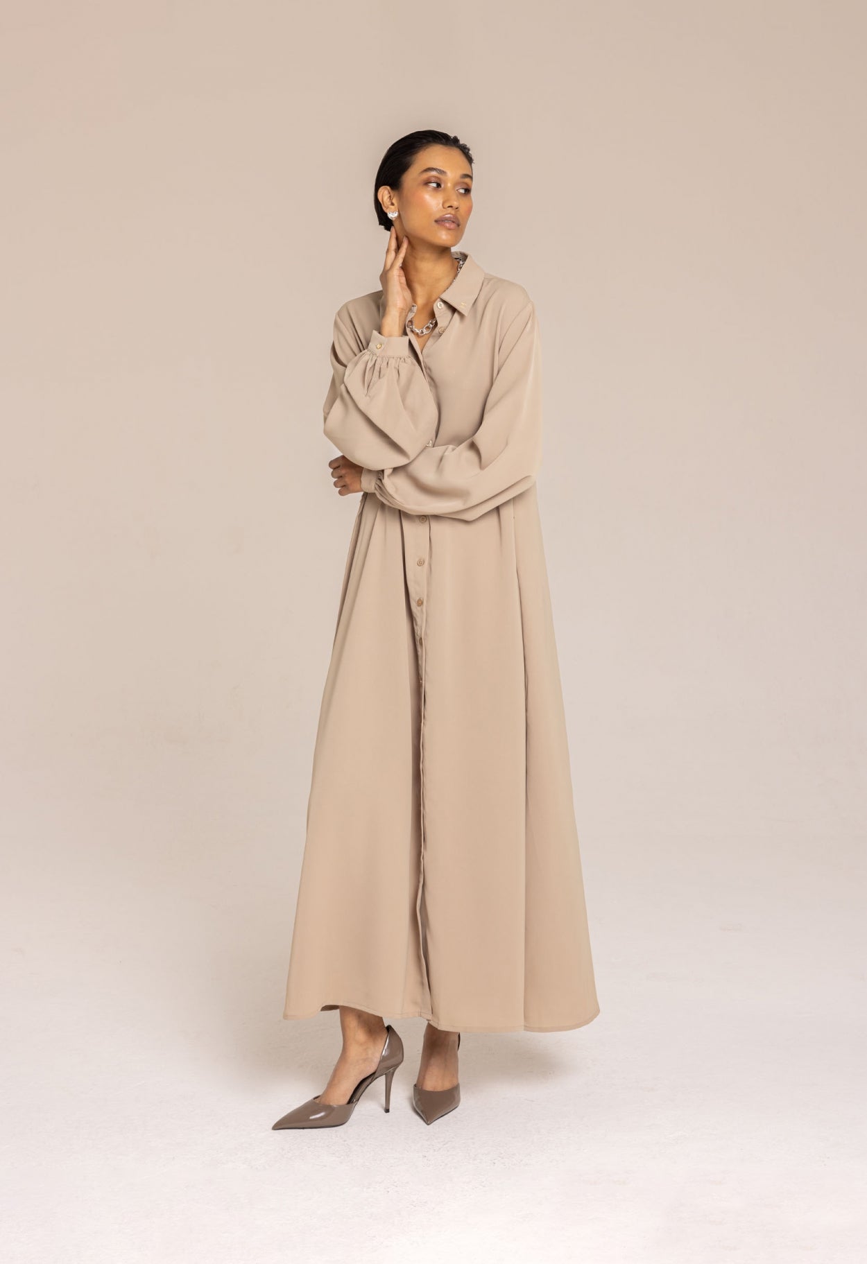 Belted Dress | Khaki