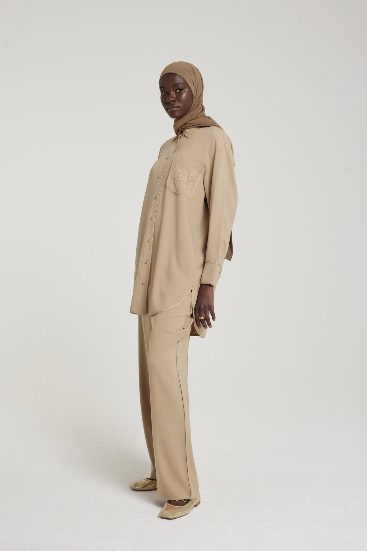 Woven Shirt | Almond