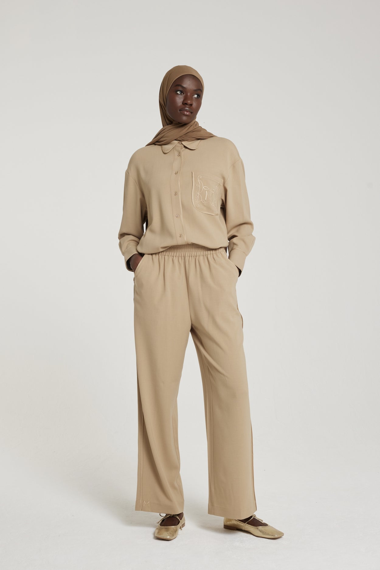 Woven Shirt | Almond