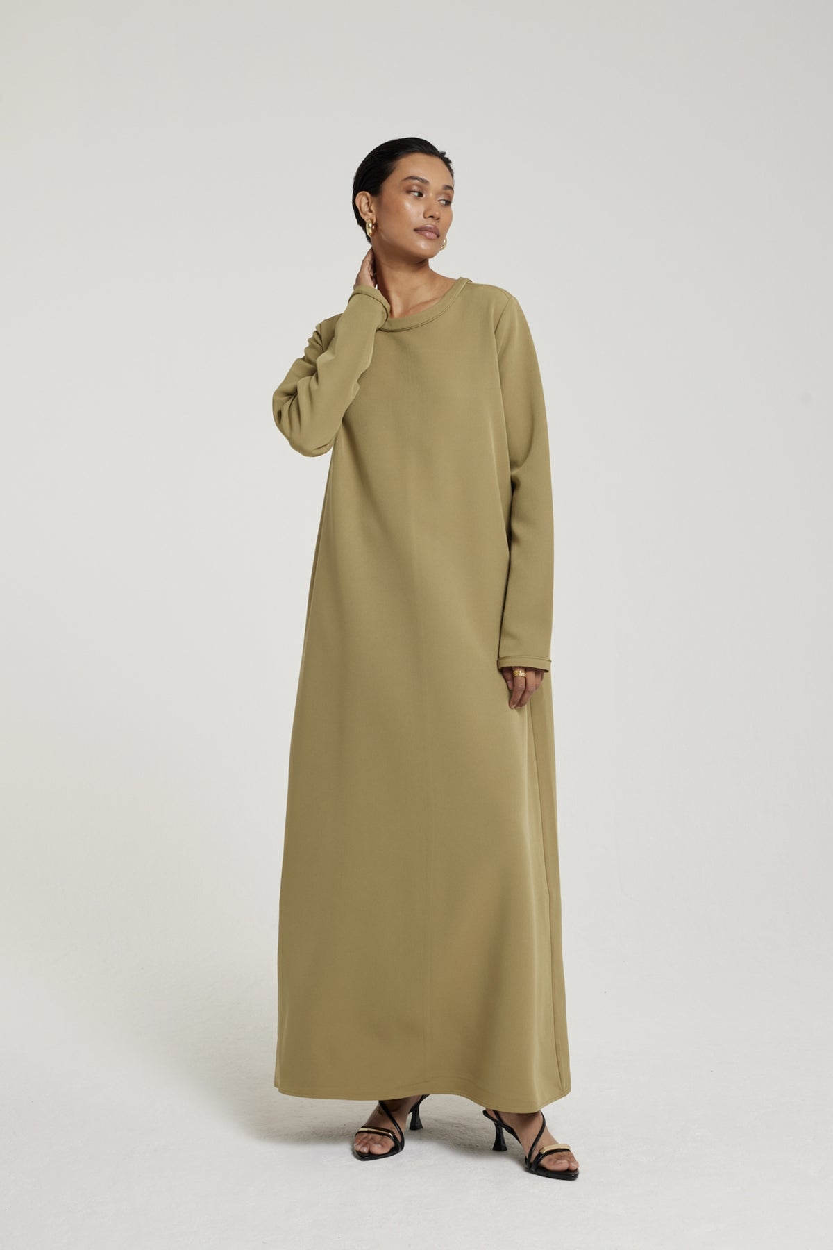 Essential Dress - Short | Khaki Green