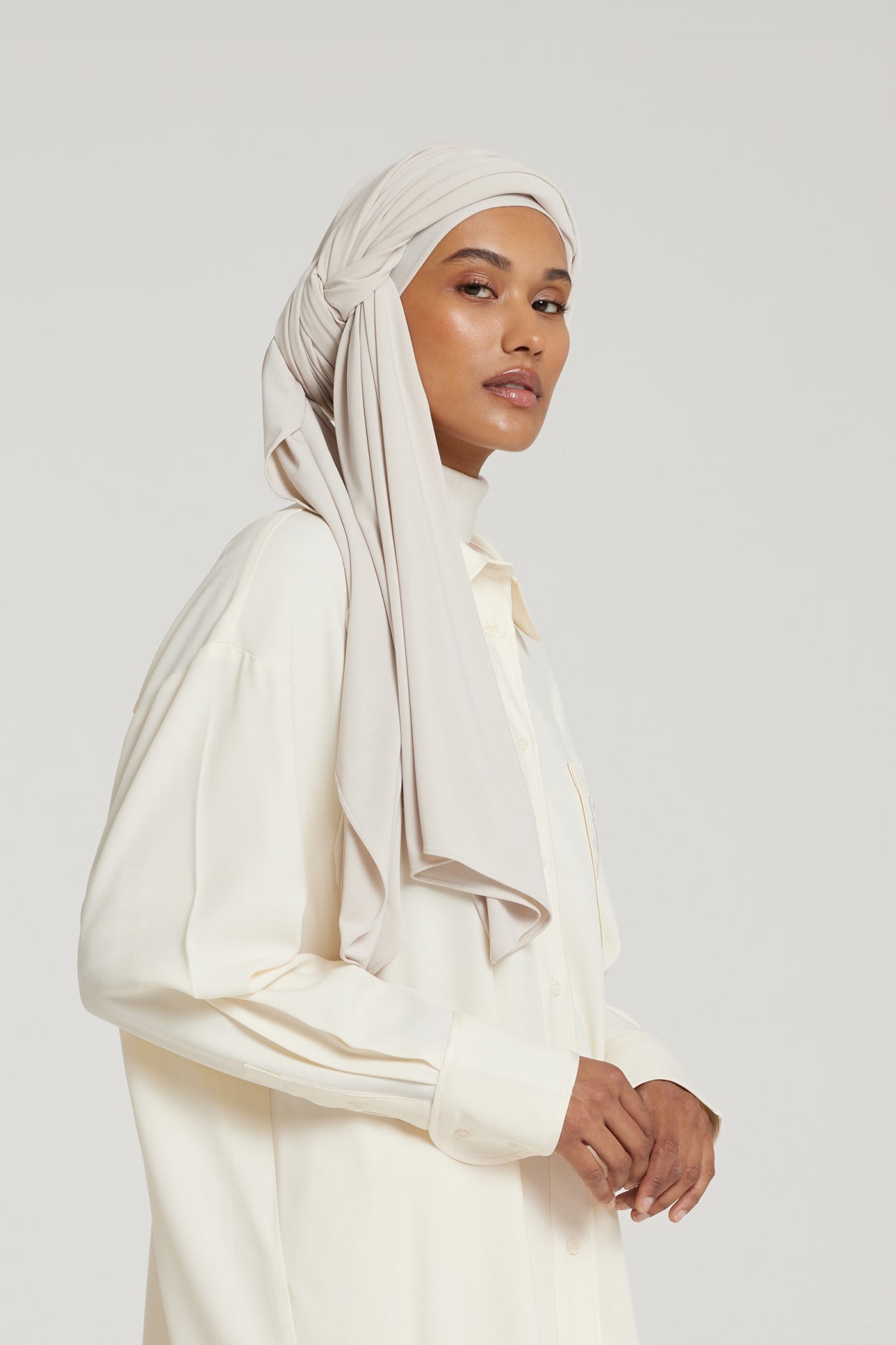 Premium Jersey Scarf | Light Vanilla