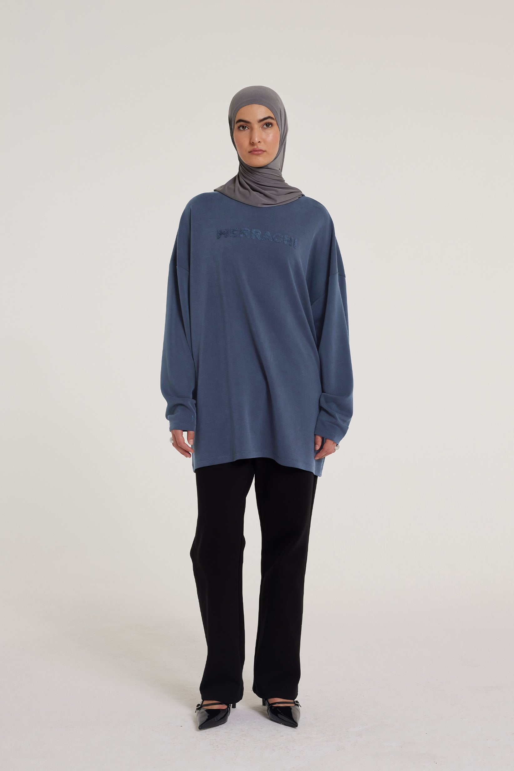 Long Sleeve Top | Navy