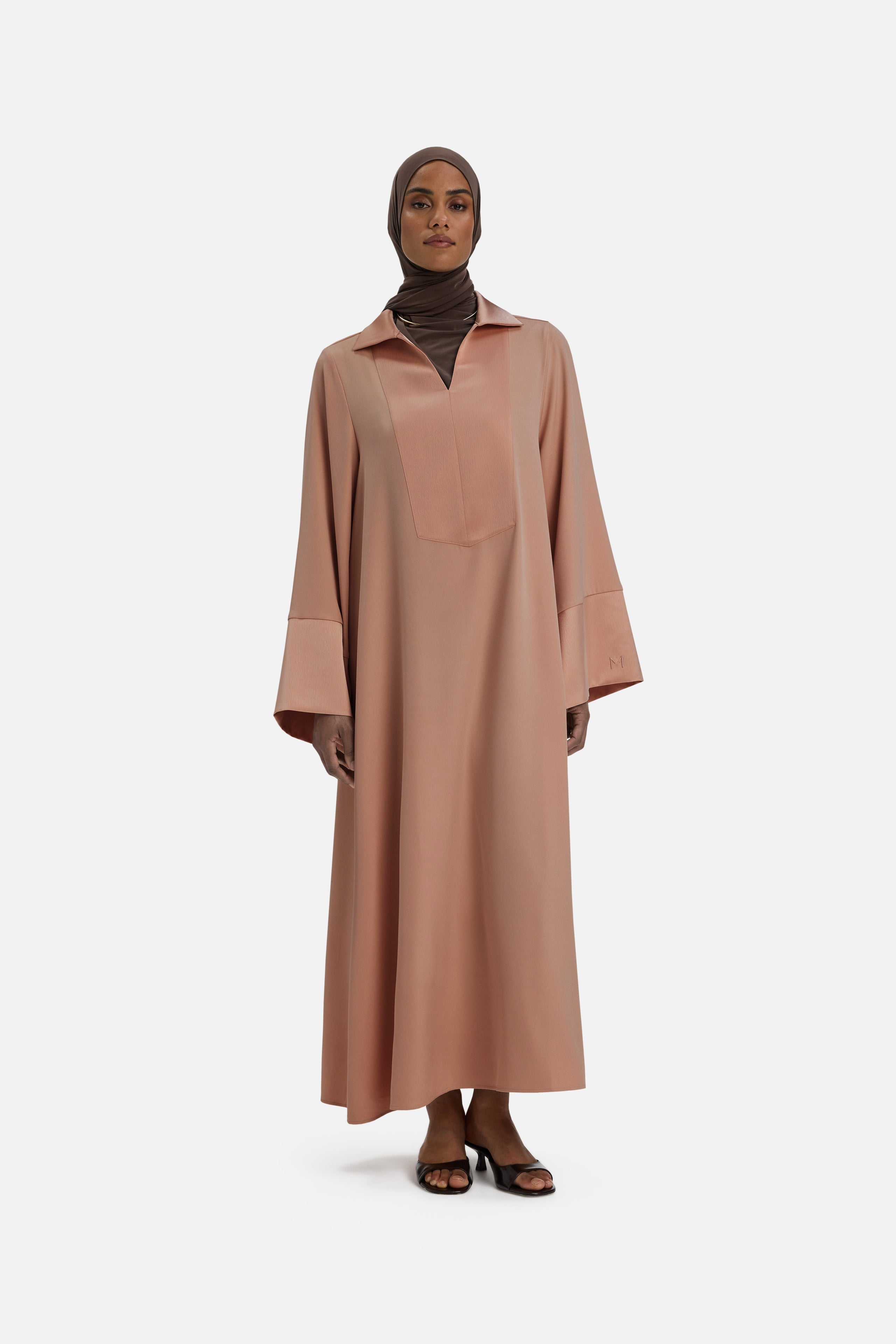 Kaftan Dress Short | Soft Bordeaux