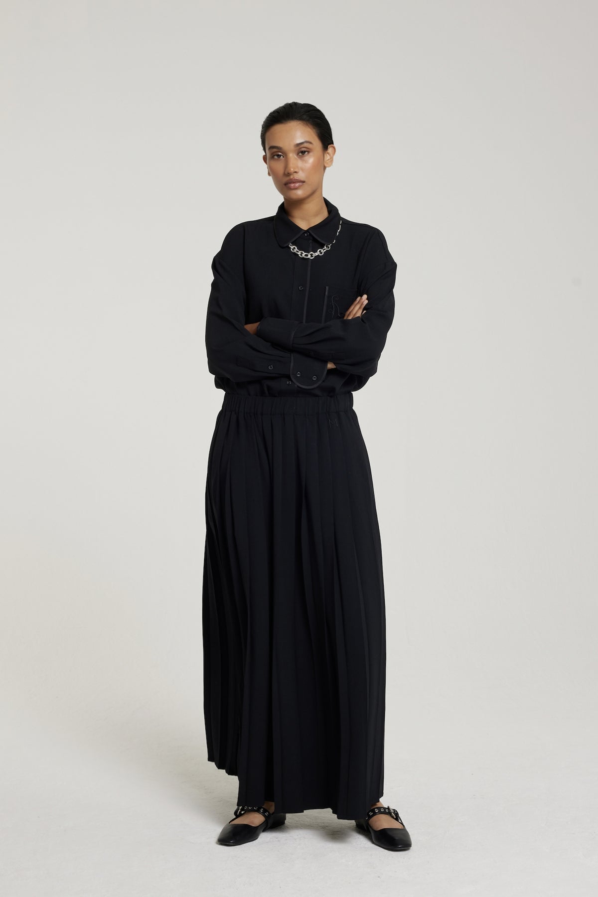 Woven Skirt | Black