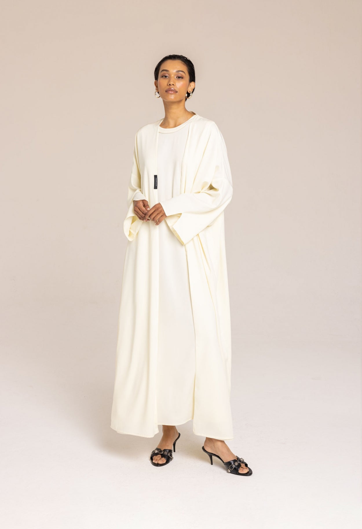 Woven Abaya | Cream