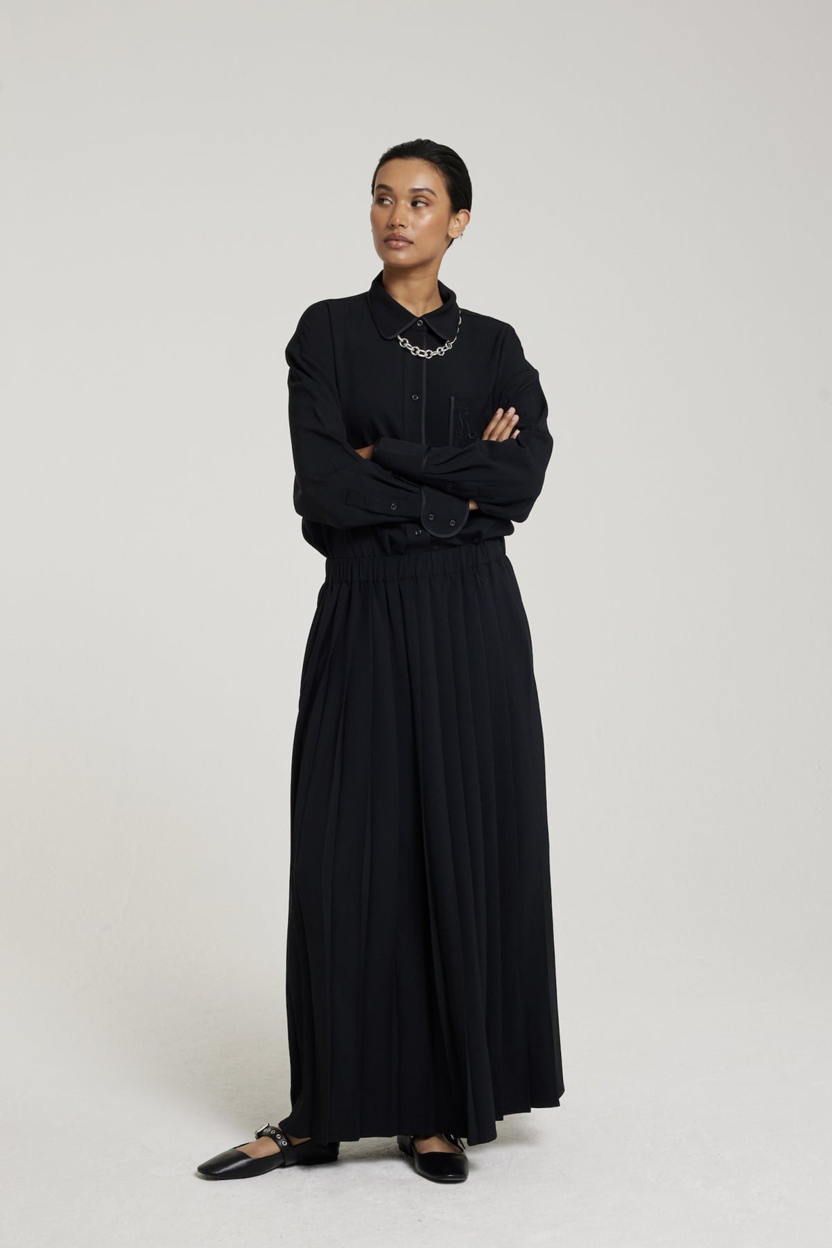 Woven Skirt | Black